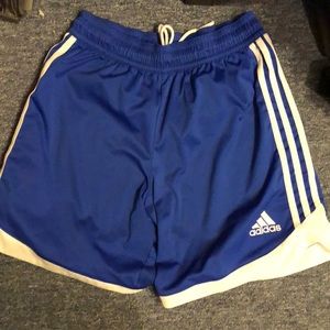 Adidas royal blue shorts size m with drawstring